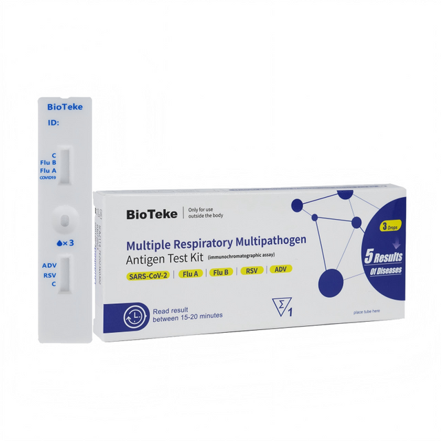5-in-1 useita hengityselinten multitogeeniantigeenitestipakkausta (itsetesti)