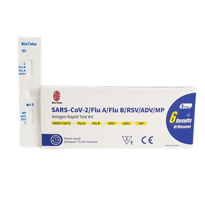 6 In 1 Covid Flu A & B RSV ADV MP Antigen Rapid Test Kit
