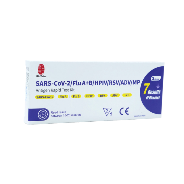 SARS-COV-2/flunssa A+B/HPIV/RSV/ADV/MP-antigeeni Rapid Test Kit