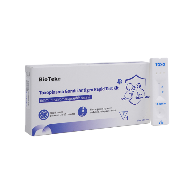Toxoplasma gondii (toxo) antigeenin nopea testipakkaus (immunokromatografinen määritys) ICA2301-15