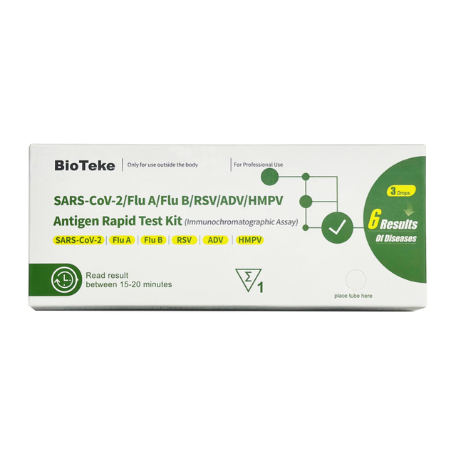 6 in 1 COVID Flu A&B RSV ADV HMPV Antigen Rapid Test Kit