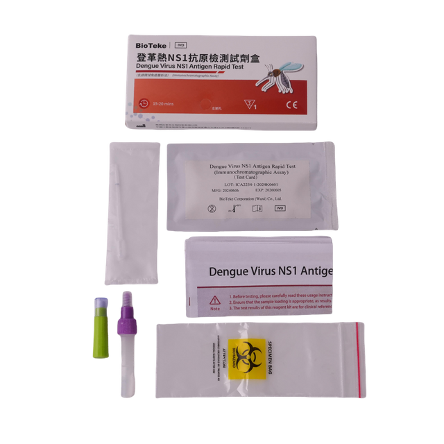 Dengue -virus NS1 -antigeenin nopea testi (immunokromatografinen määritys)