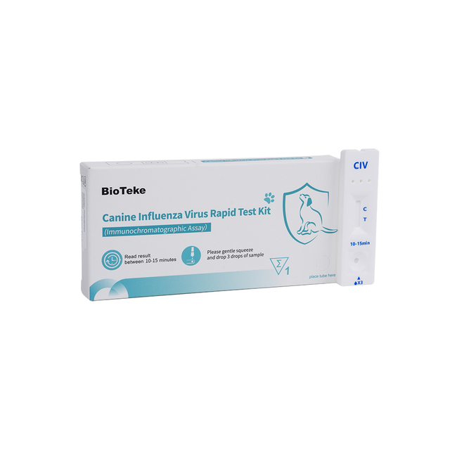Koiran influenssavirus (CIV) Rapid Test Kit (immunokromatografinen määritys) ICA2301-2