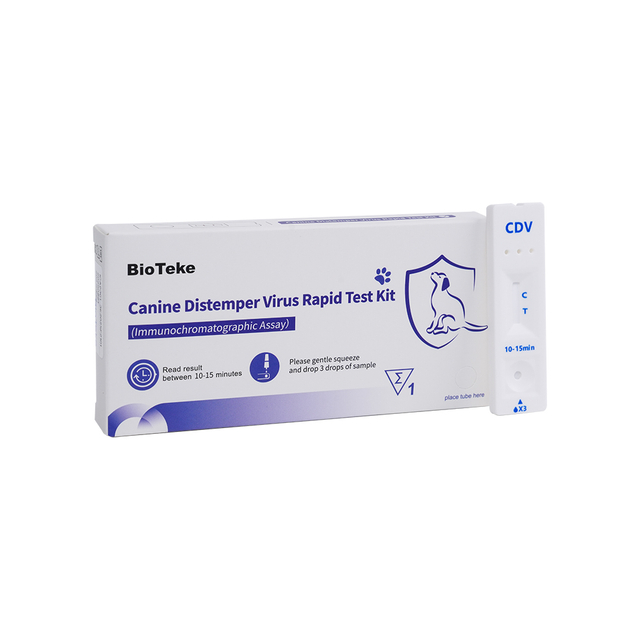 Koiran Distemper-virus (CDV) Rapid Test Kit (immunokromatografinen määritys) ICA2301-3