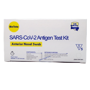 SARS-COV-2-antigeenin nopea testipakkaus (nenän etuosa)