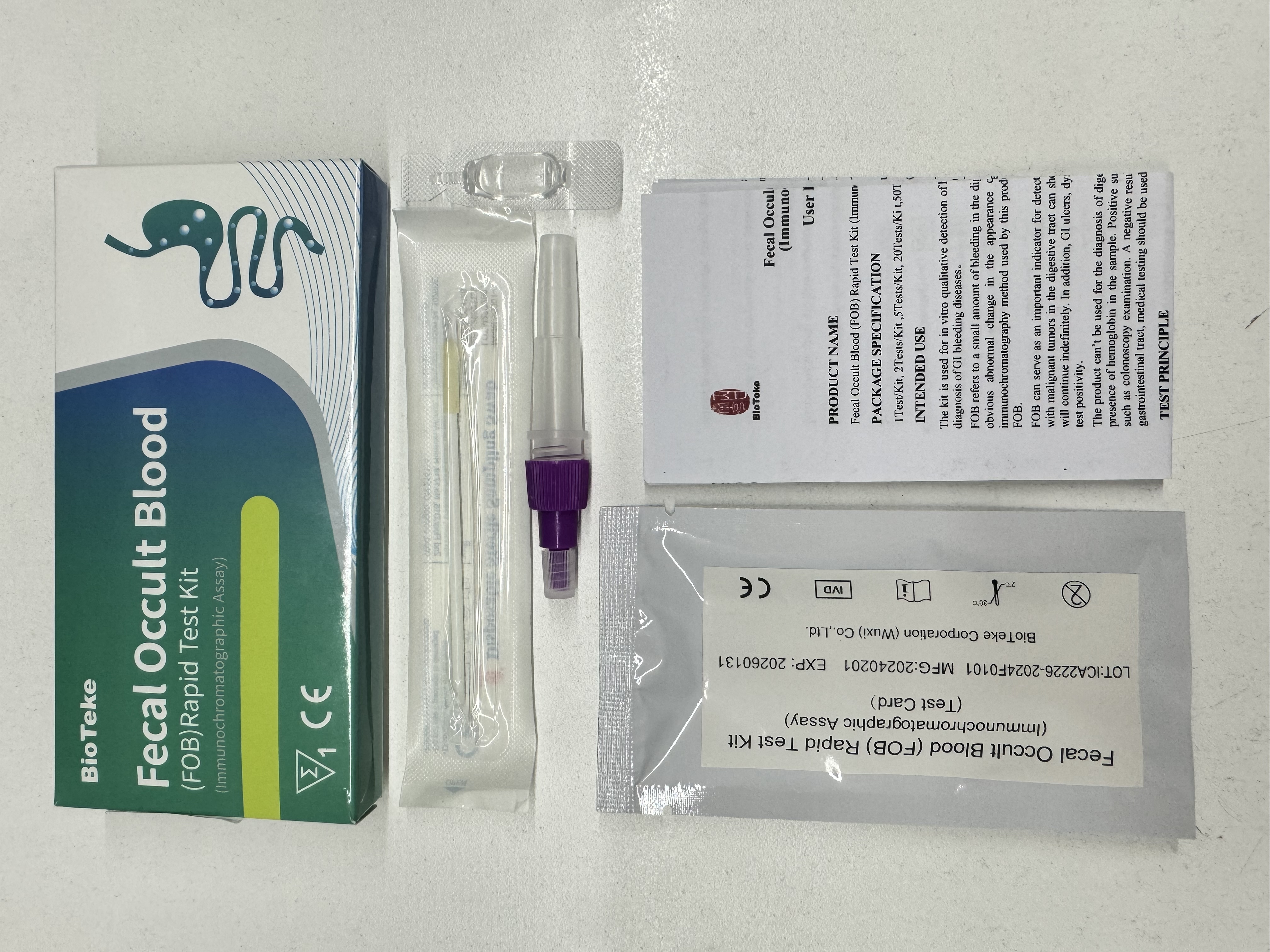 Fekaalisen okkultistisen veren (FOB) nopea testikit (immunokromatografinen määritys)