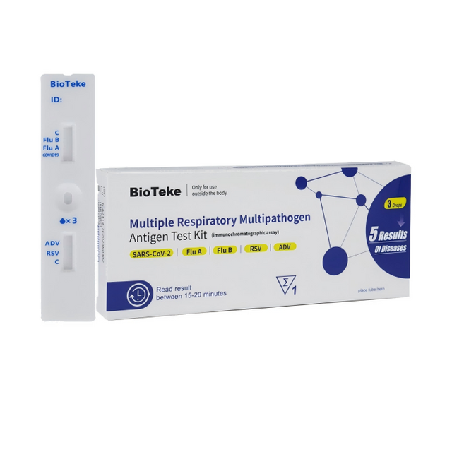 5 in 1 useita hengityselinten multitogeeniantigeenitestipakkausta