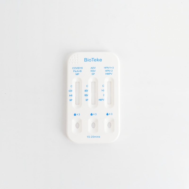 Hengityselin 10 SARS-COV-2/flunssa A+B/HPIV2/HPIV1+3/RSV/ADV/MP/SP/HMPV-antigeeni Rapid Test Kit