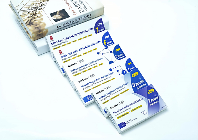 COVID-19/FLAN A/FLAN B/HPIV/RSV/ADV/MP-hengityselinten multitogeeniantigeenin nopea testikit Combo (immunokromatografinen määritys)