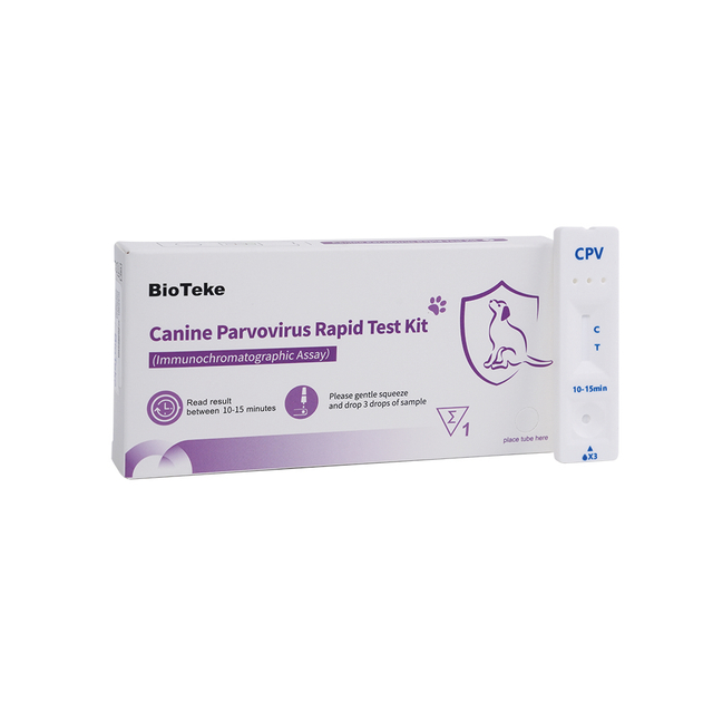 Koiran parvovirusvirus (CPV) Rapid Test Kit (immunokromatografinen määritys) ICA2301-4
